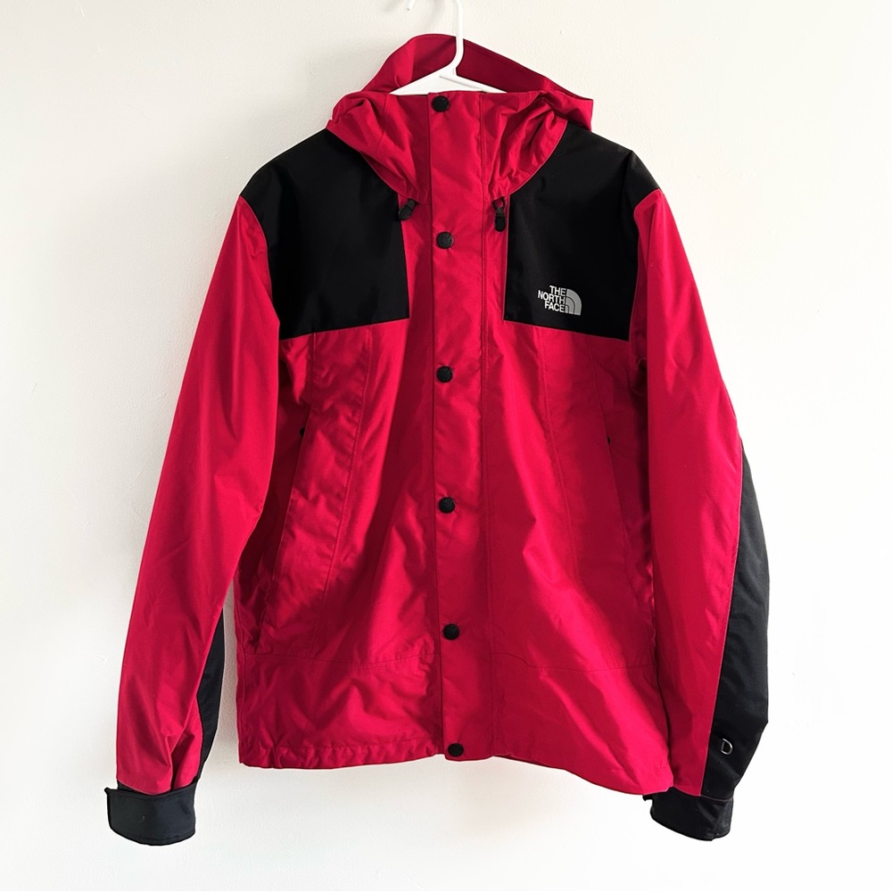 The North Face Antora Red and Black Outerwear Waterproof Jacket